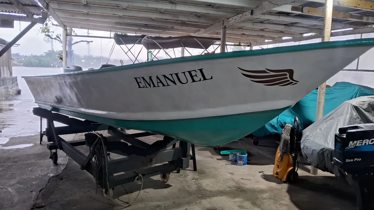 Voadeira fibra borda alta 40hp yamaha  - Foto 11