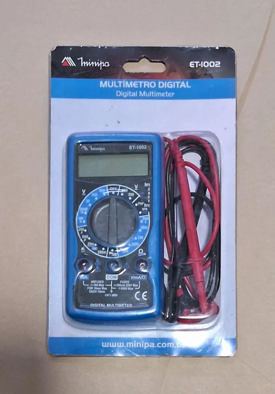 Multímetro Digital Minipa ET-1002