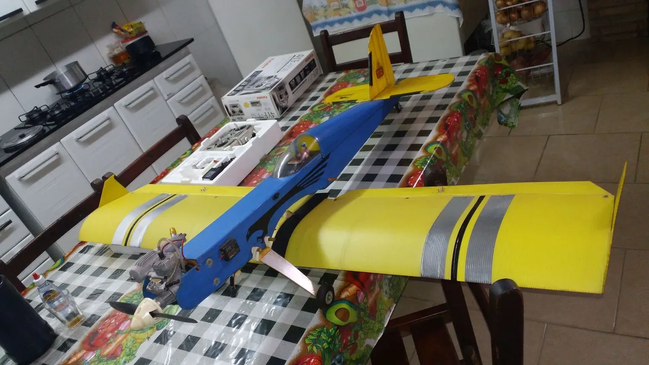 Aeromodelo asa baixa pasta da artal