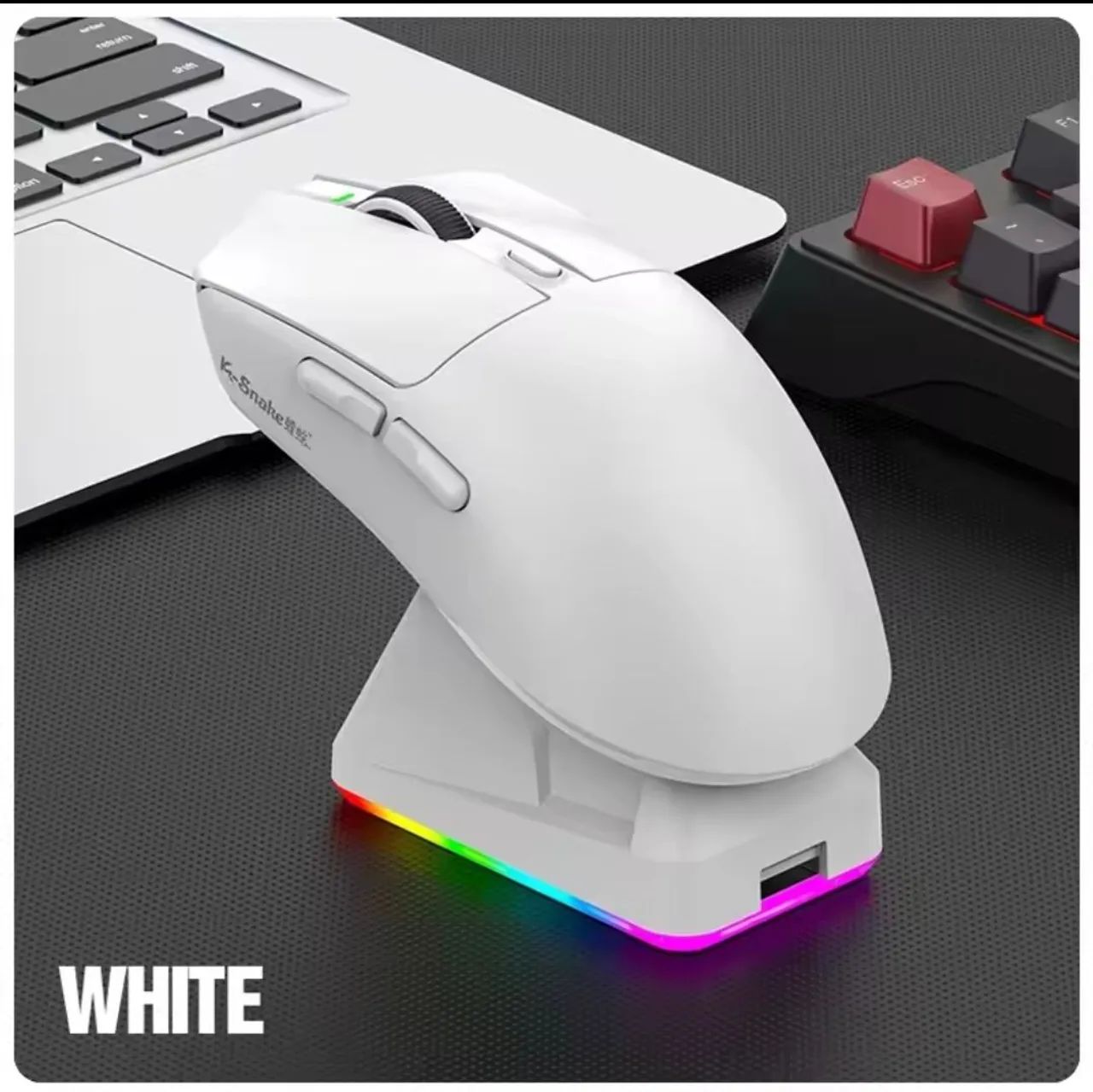 Mouse x11 K-snake + teclado Veekos shine60 magnético 