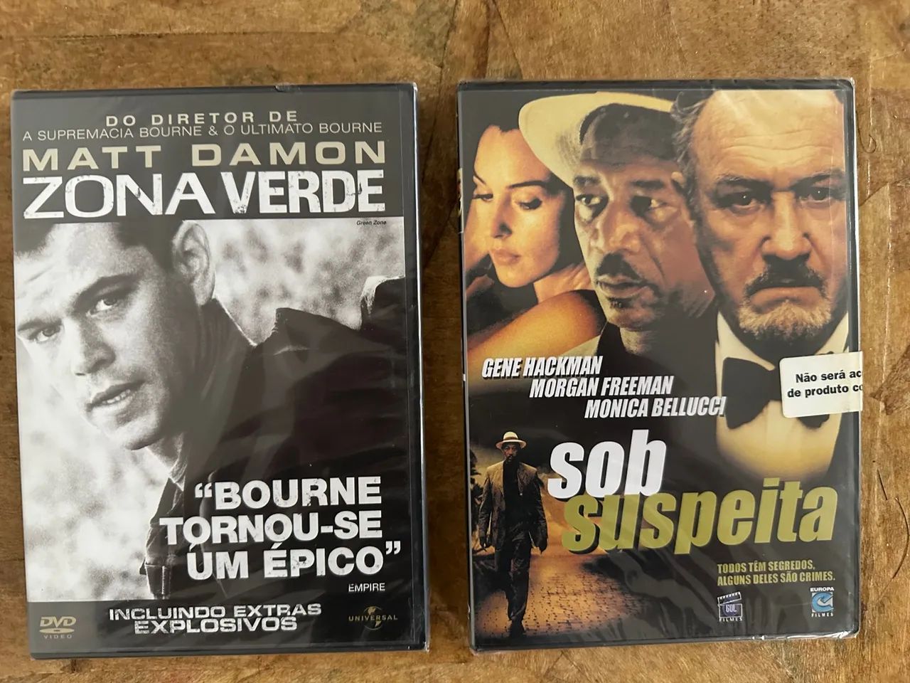DVD novos lacrados zona verde e sob suspeita