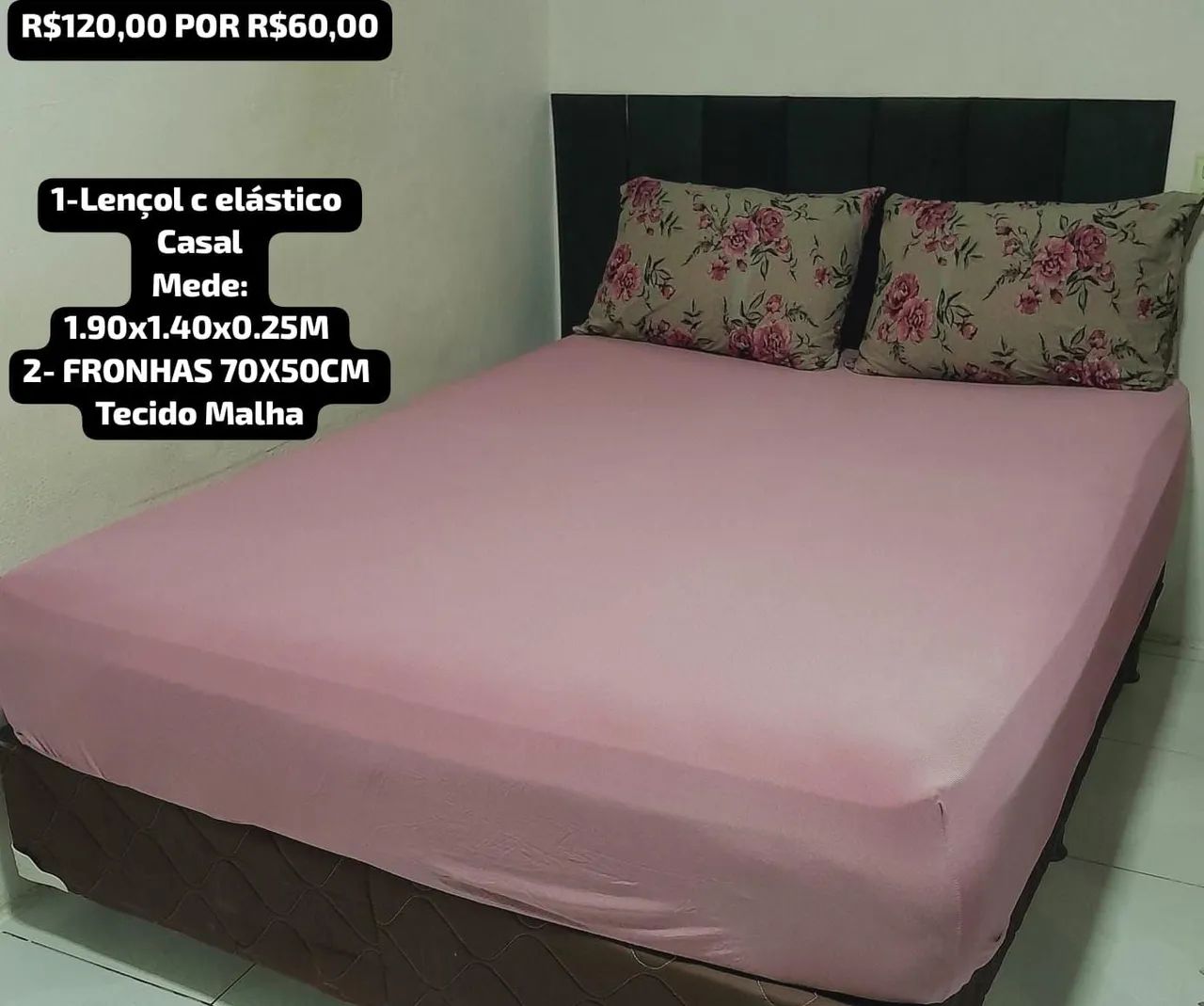 Jogos de cama casal com elástico  - Foto 6