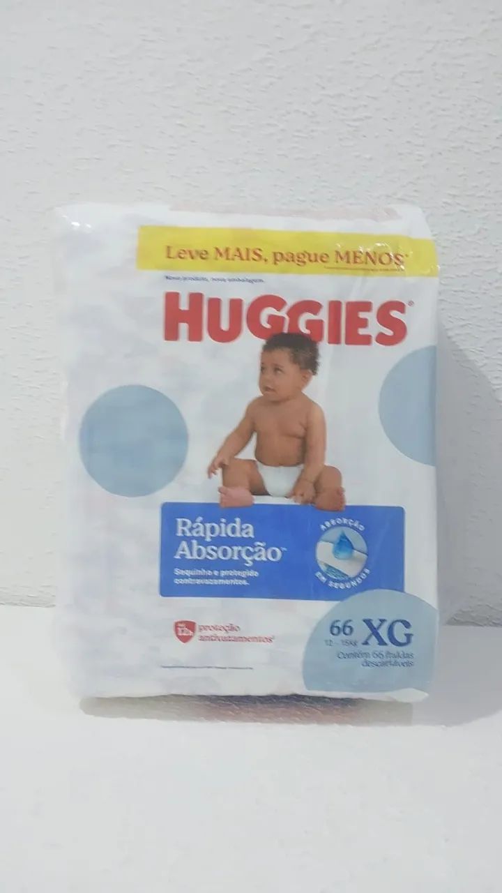 Fralda Huggies XG - Pacote com 66 Unidades | Rápida Absorção - Foto 3