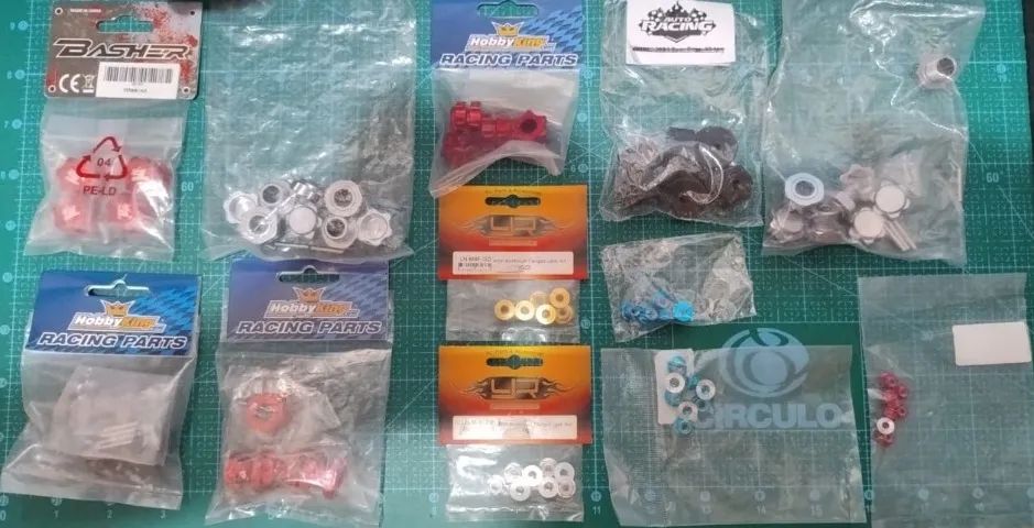 Kits de Hex com porcas para carro 1/8 e 1/10