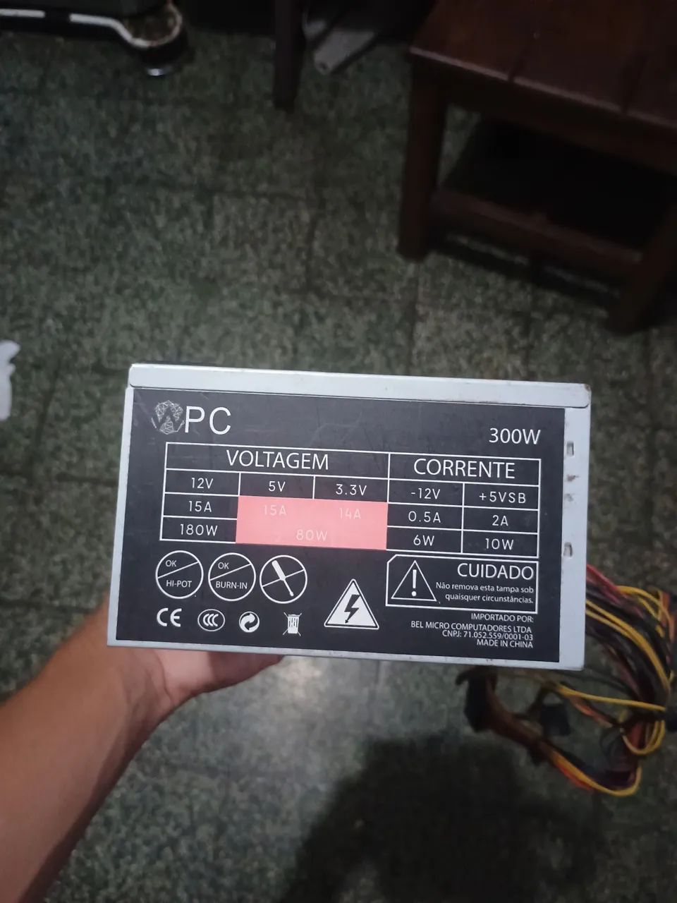 Fonte de Pc 300w funcionando perfeitamente 