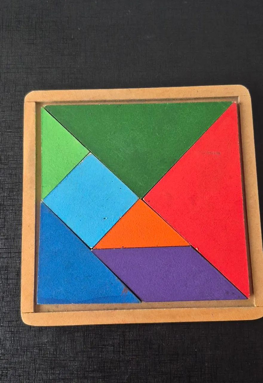 Material dourado + Tangram - Foto 4