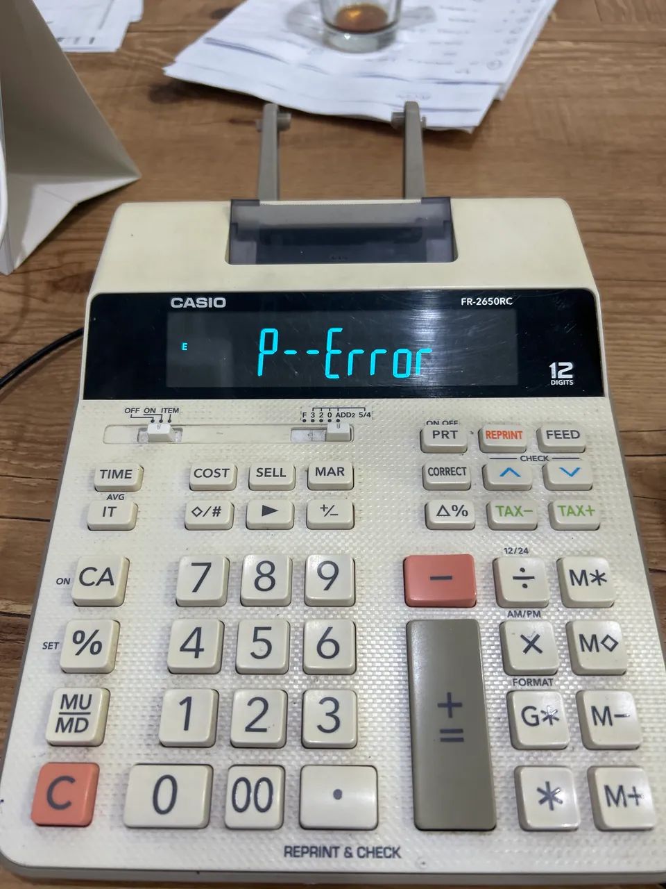 Calculadora de mesa Casio FR-2650RC