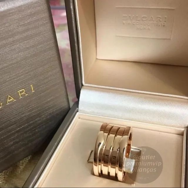 Anel aliança bvlgari de molas unidade - Foto 3
