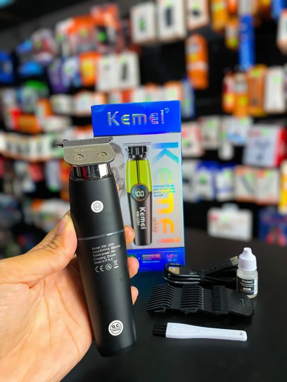 BARBEADOR PROFISSIONAL DE ACABAMENTO KEMEI KK-2281 - Foto 4