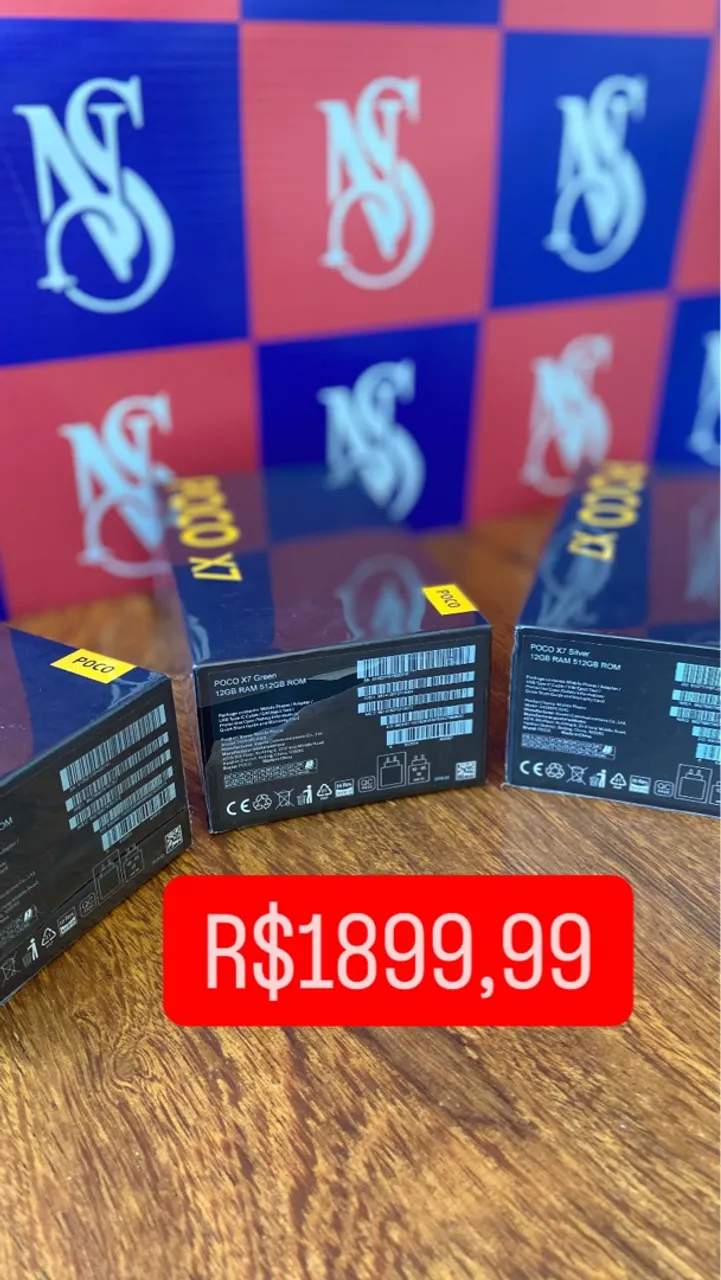 Celular Poco X7 5G 512/12 Versão Global Lacrado Entrega Gratuita