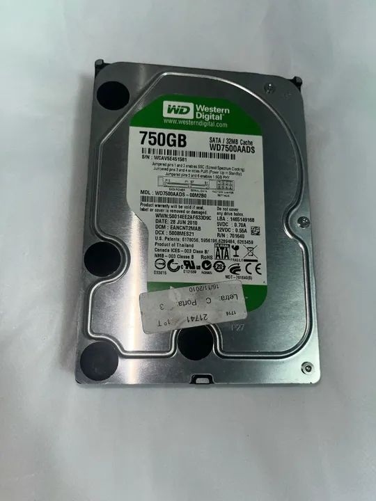 HDS DE 1 TB E 750 GB - Foto 5