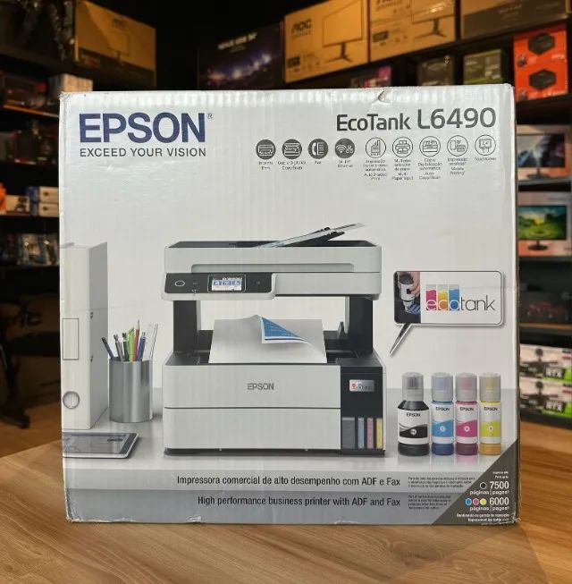 Impressora Multifuncional Epson Eco Tank L6490, Colorida, WIFI, Duplex - (Loja Física) - Foto 5