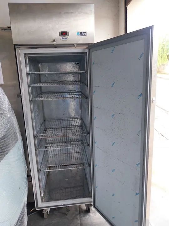 Refrigerador  e frezzer em aço inox
