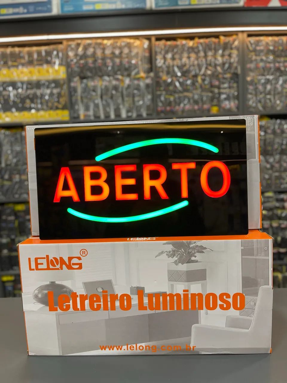 Painel luminoso escrito ABERTO ? - Foto 5