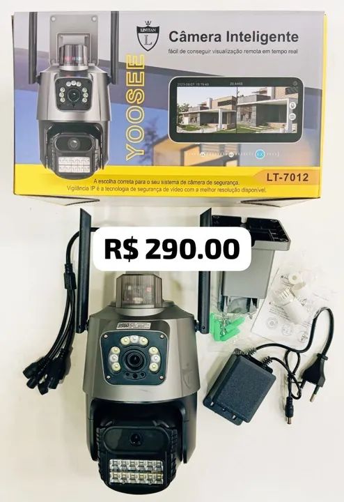 Câmera de Segurança Inteligente Yoosee LT-7012