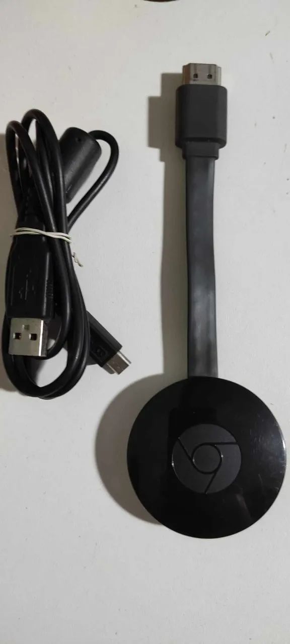 Google Chromecast 2 geração 1080p cor preta