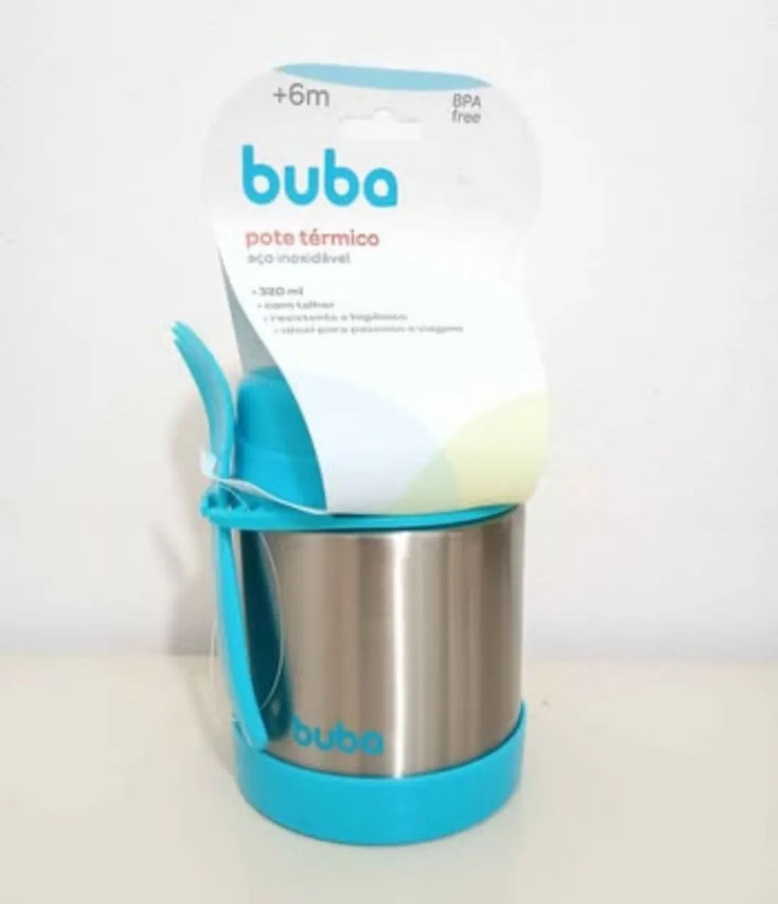 Pote Térmico Inox com Colher Buba ( Novo)