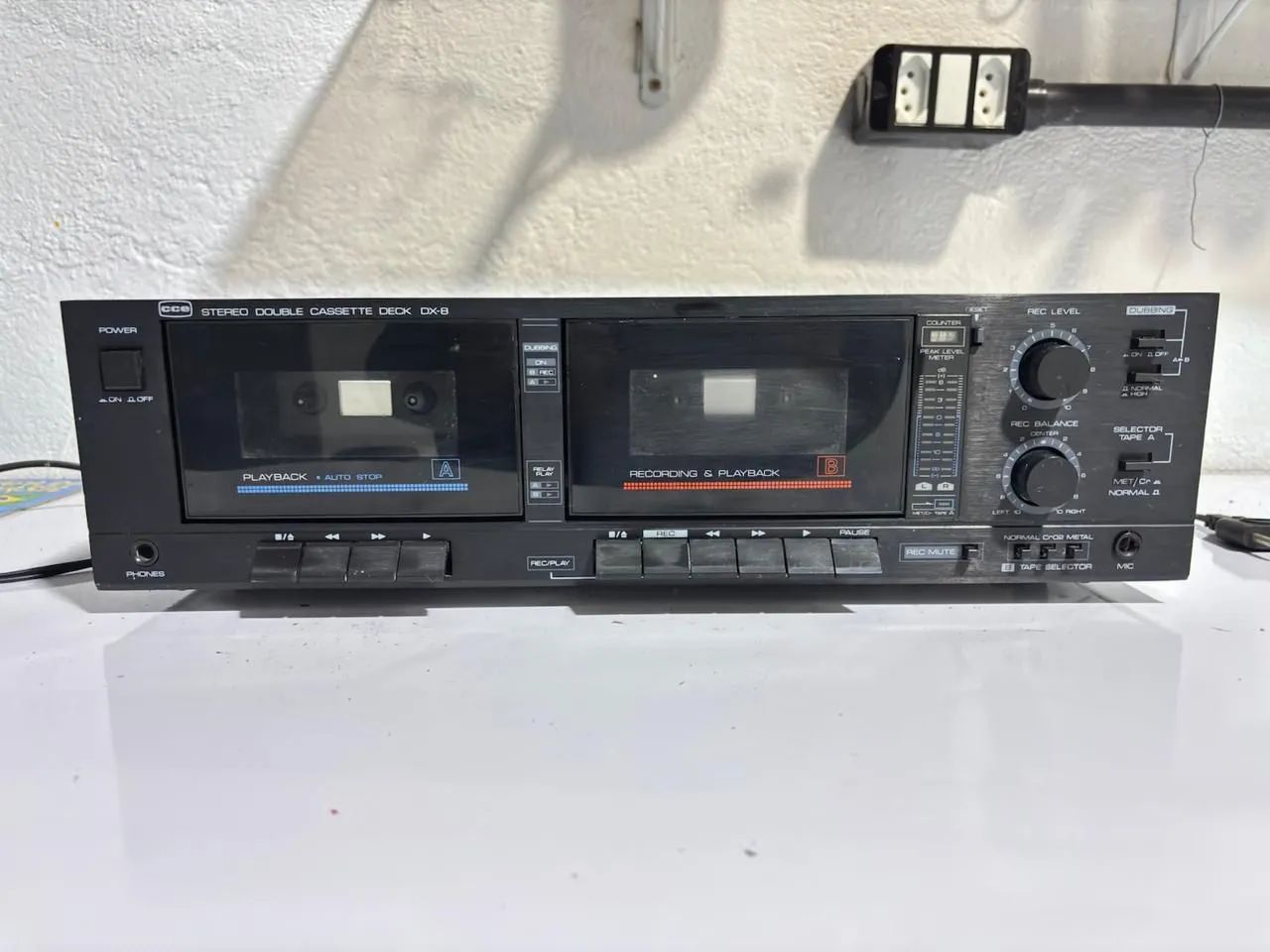 Gravador de Cassete Duplo CCO DX-8