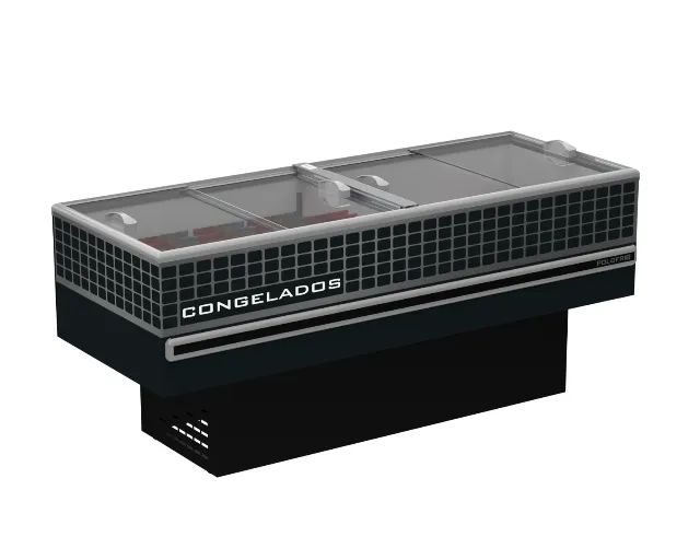 Ilha de 2 metros para comjelados