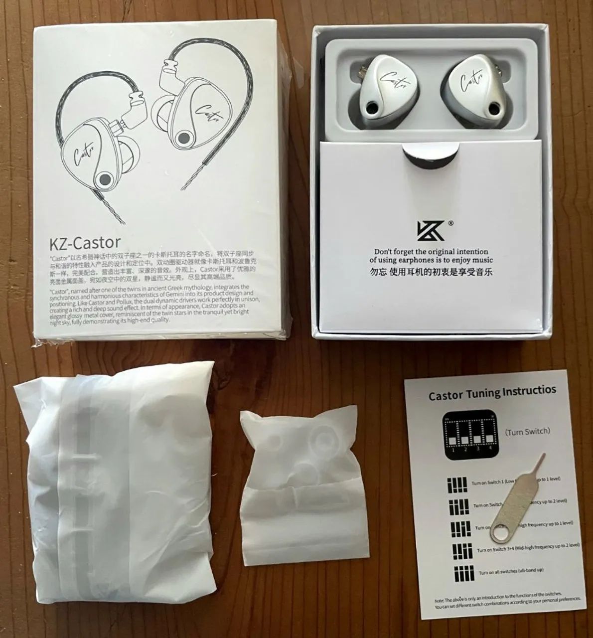 FONE DE OUVIDO KZ CASTOR HARMAN - COM EQUALIZADOR - SEM MIC - LACRADO!  - Foto 4