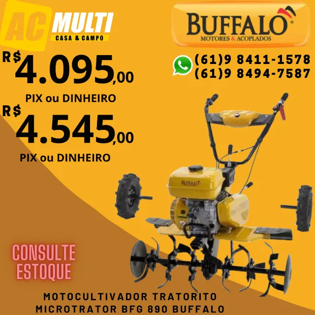 Motocultivador Tratorito Microtrator BFG 890 Buffalo