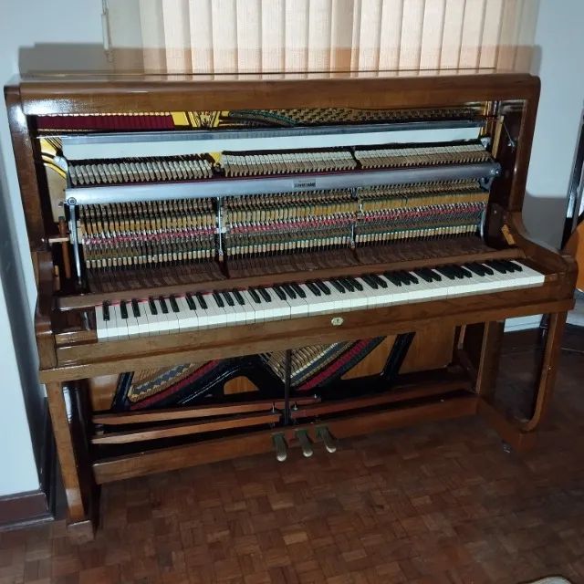 Piano Vertical 1960 M. Schwartzmann, todo restaurado e com timbre maravilhoso. - Foto 5