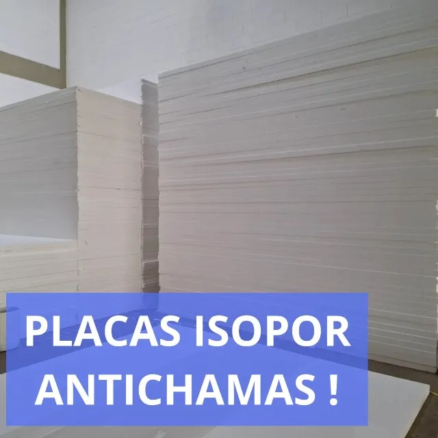 Placas de isopor anti chamas 2m x 1m x 2 cm