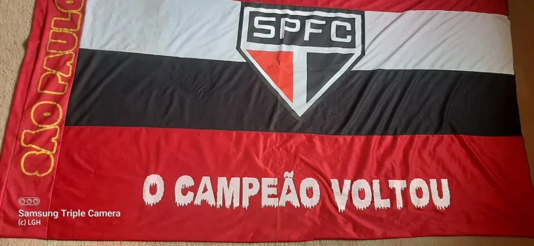 Bandeira Do São Paulo Tricolor Paulista 1,20 X 1,70 Grande - Foto 3