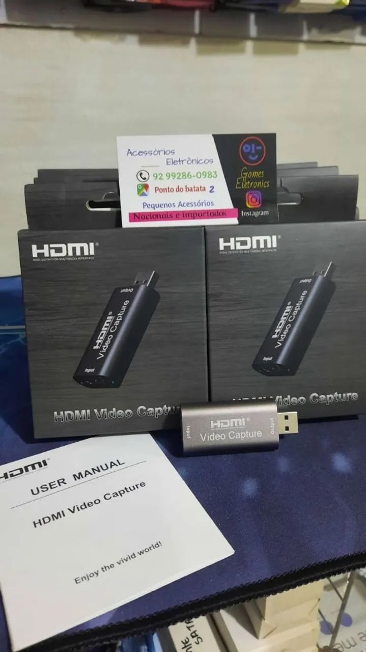 Placa de Captura Hdmi Usb 3.0 HDMI  1080p 60fps - R$110,00<br> - Foto 2