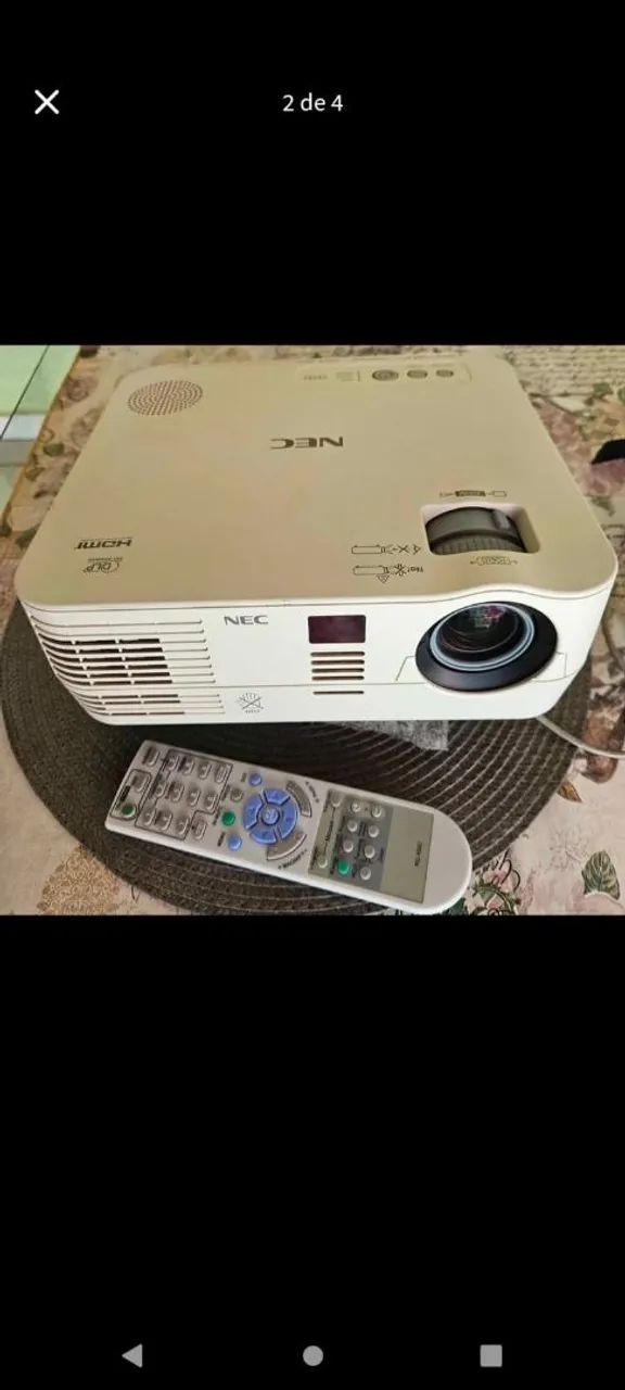 Projetor nec 2800 lumens 