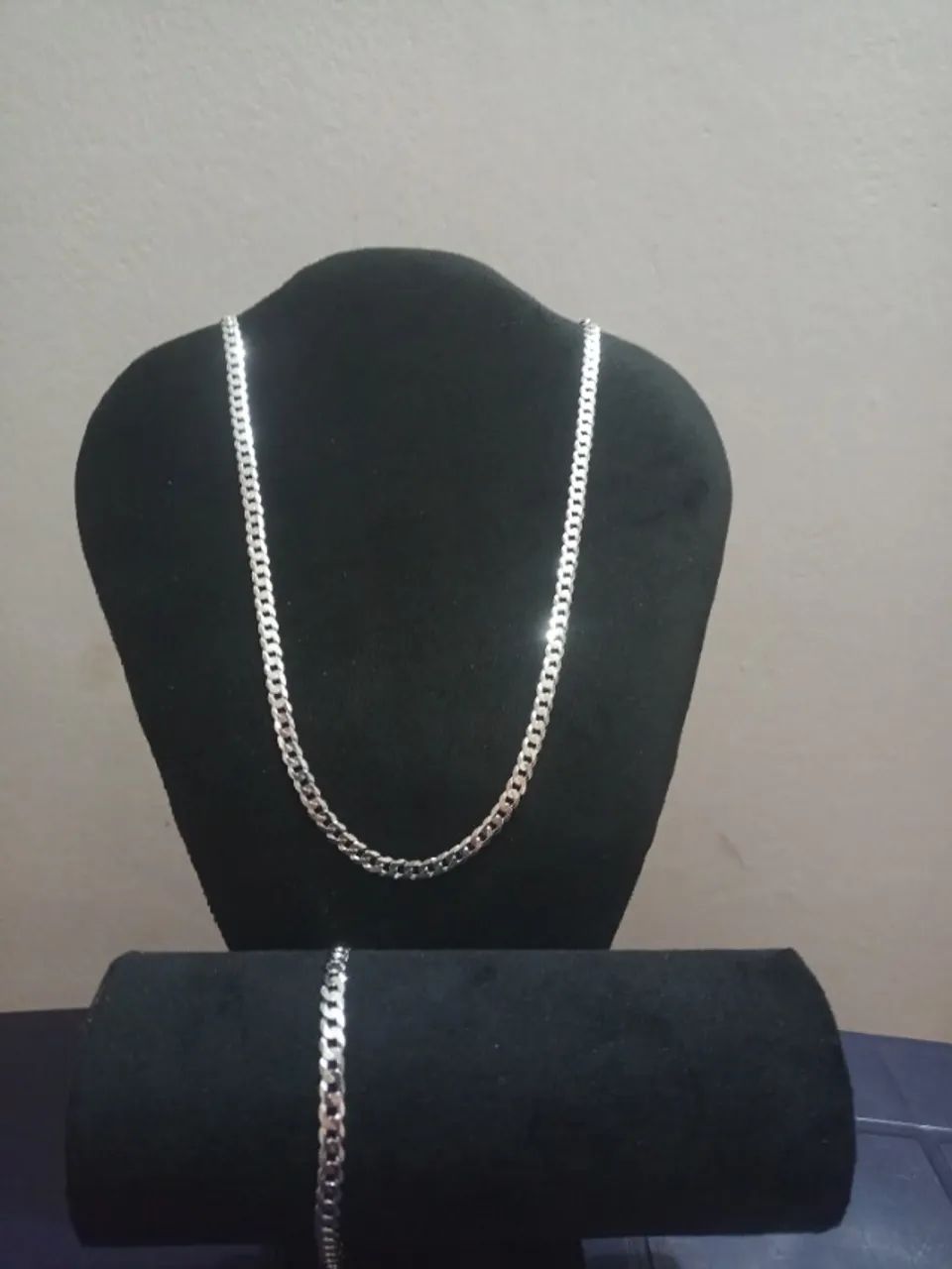 Prata 925 Cordão Escamado 5mm 70cm  - Foto 2