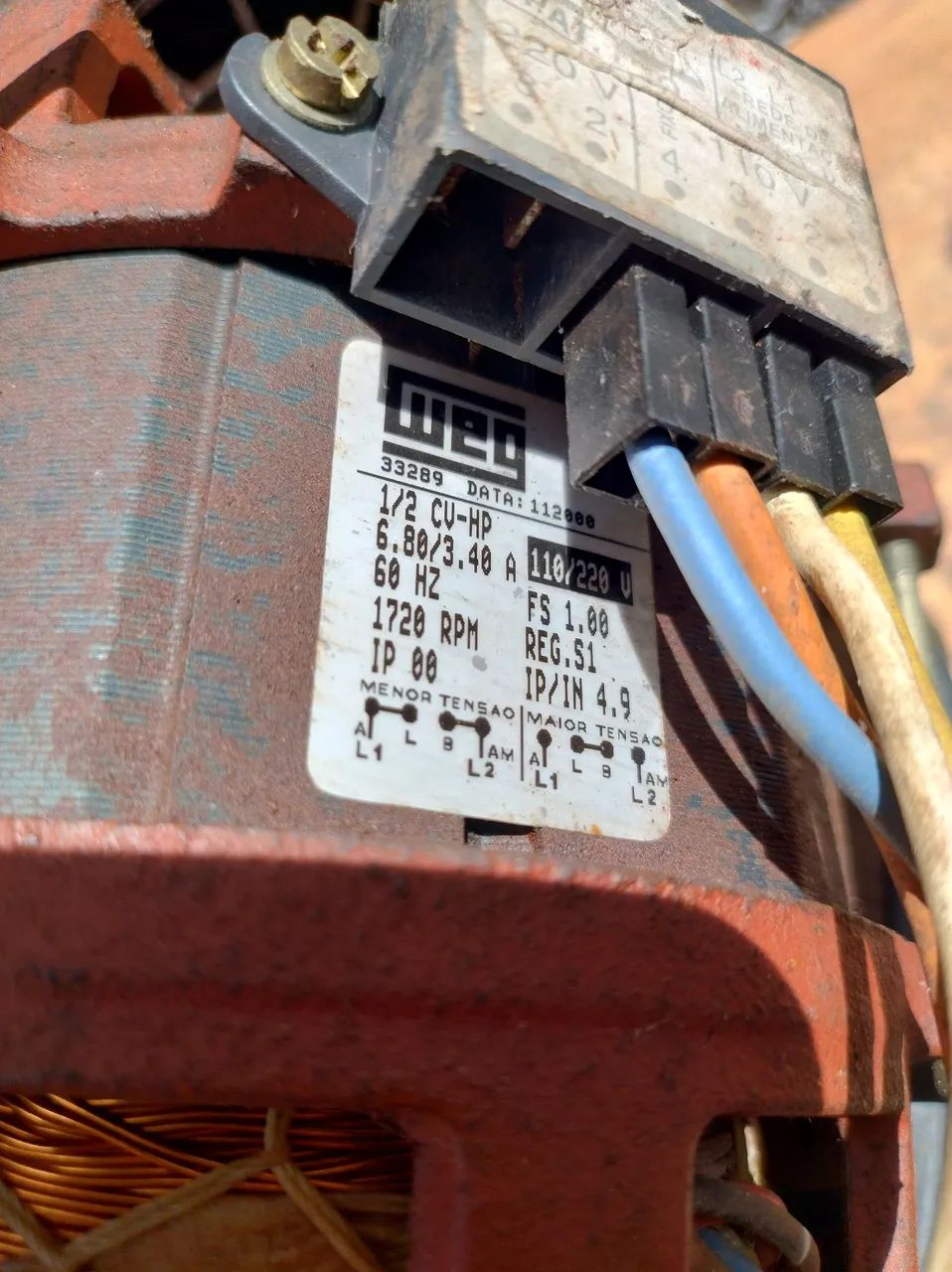 Motor Weg 1/2 monofásico 1720 rpm - Foto 4