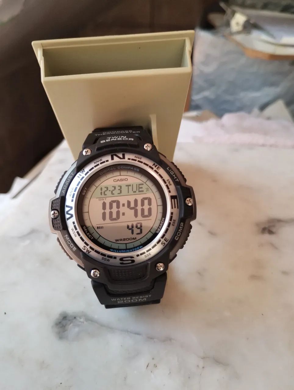 Relógio Casio 200M novo,na caixa,despertador,mede temperatura,bússola,etc no - Foto 2