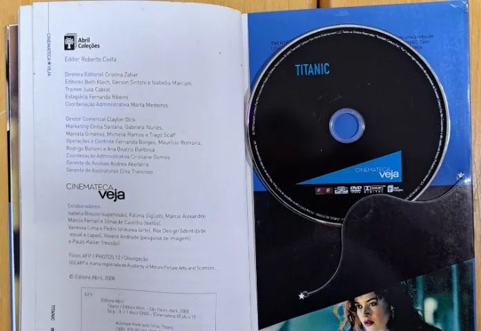 dvd titanic original cinemateca veja - Foto 2