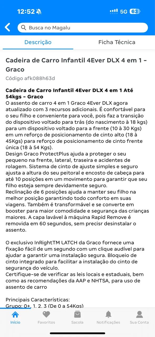 Cadeirinha infantil Graco - Foto 3
