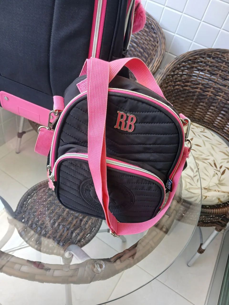 Kit Mochila rodinha e lancheira Rebeca Bombom - Foto 6