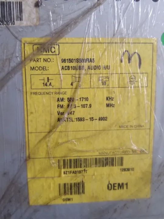 Rádio Som Multimídia Hyundai Hb20 , 961501s500ra5 - Foto 3