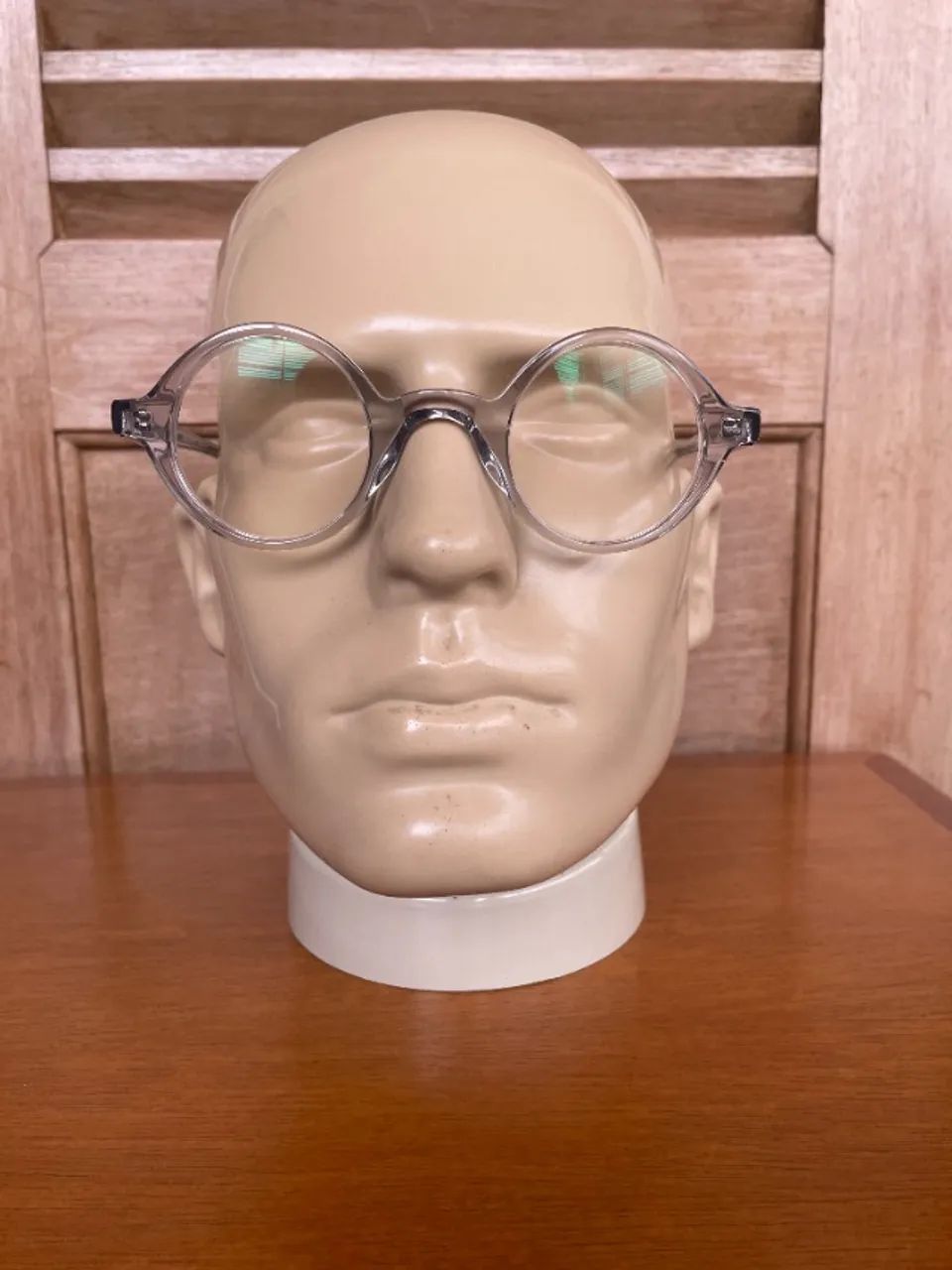Óculos Lahtref armação Ed acetato transparente cristal