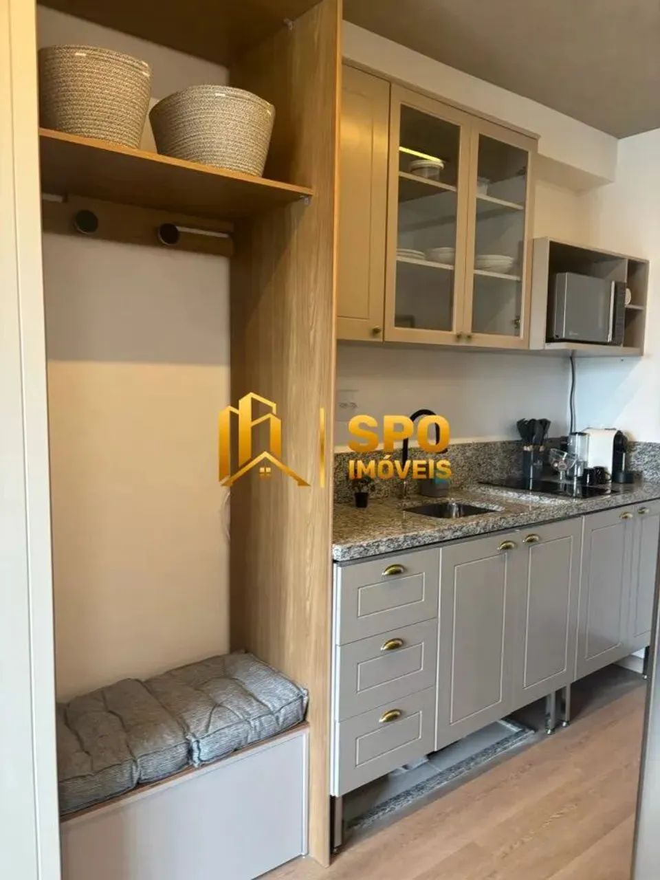 Studio Mobiliado para Locação no Alto da Boa Vista - São Paulo