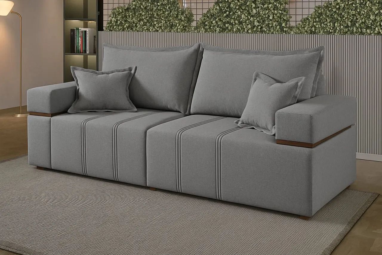 SOFÁ FIXO SUPER ELEGÂNCIA E CONFORTO SURPREENDA-SE ALTO PADRÃO!! 726SR9