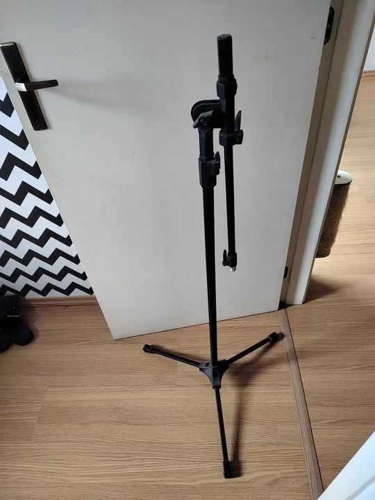 Kit porta partitura, suporte teclado e suporte de microfone