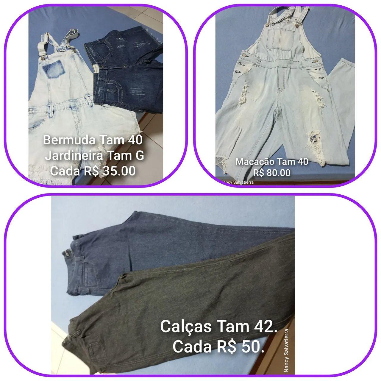Desapegando roupas jeans.