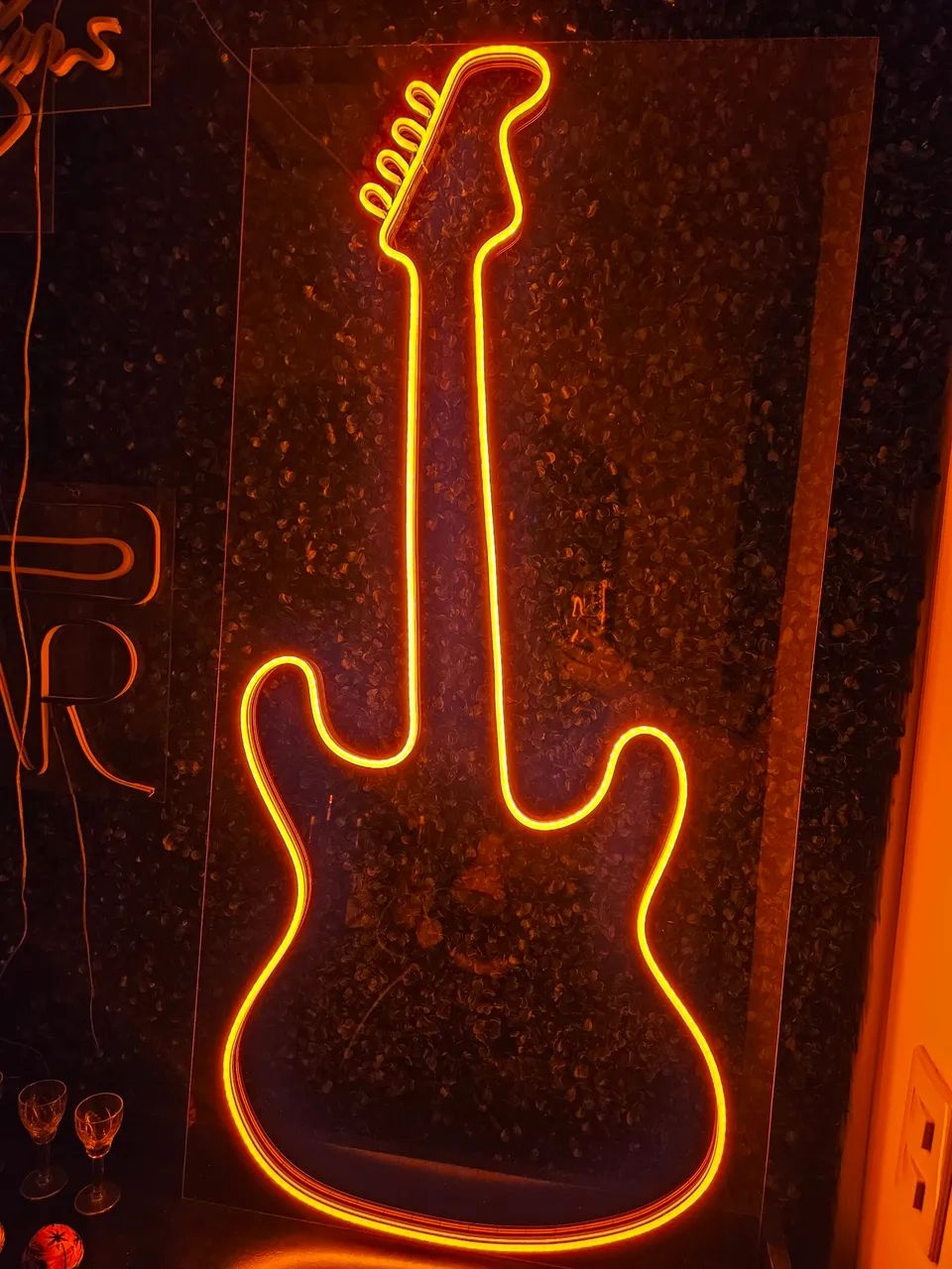 Neon Guitarra Decorativa acrílica Rock - Foto 2