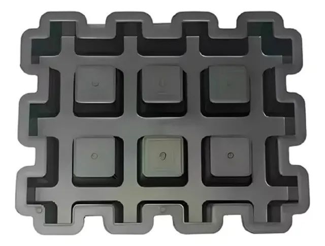 Kit 6 Formas Plásticas Concregrama 6 Furos 43x33x7cm Pisograma Fp083 Paver Vazado - Foto 4