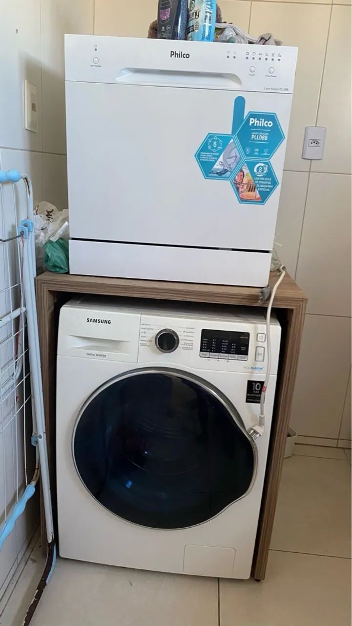 Móvel para máquina de lavar e máquina de lavar louça 
