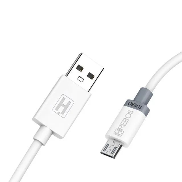 Cabo de Dados Carga Turbo 3.0 Hrebos Celular V8 Usb 1 metro - Foto 4