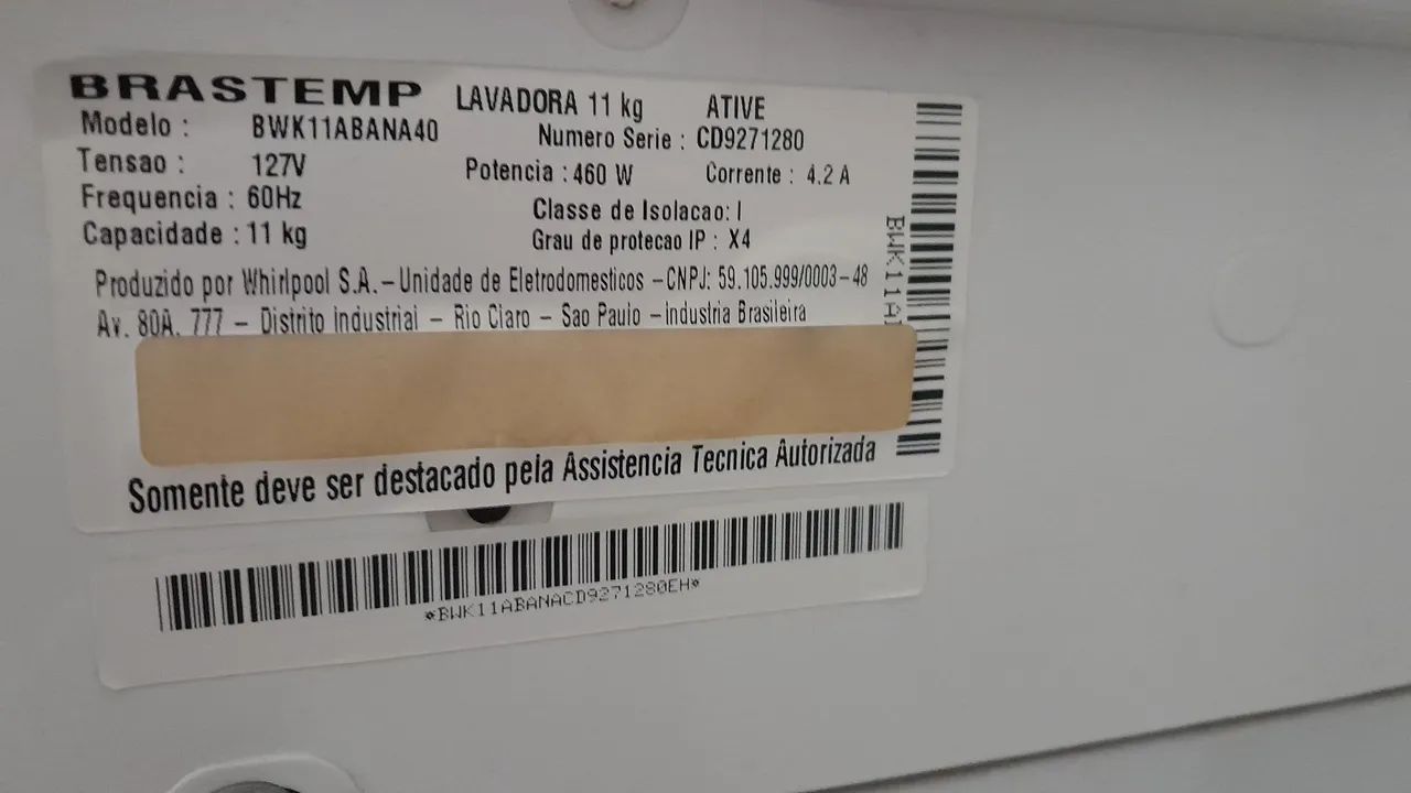 Máquina de Lavar Brastemp 11kg Ative ( Somente venda está seminova ( SEM DETALHES ) - Foto 4