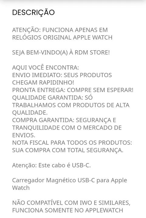 Carregador para relógio e carregador para celular Apple 