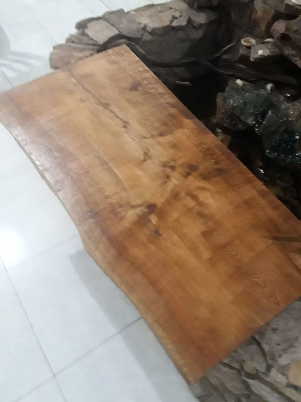 Prancha de madeira rústica pra pia, aparador ou balcão.   - Foto 5
