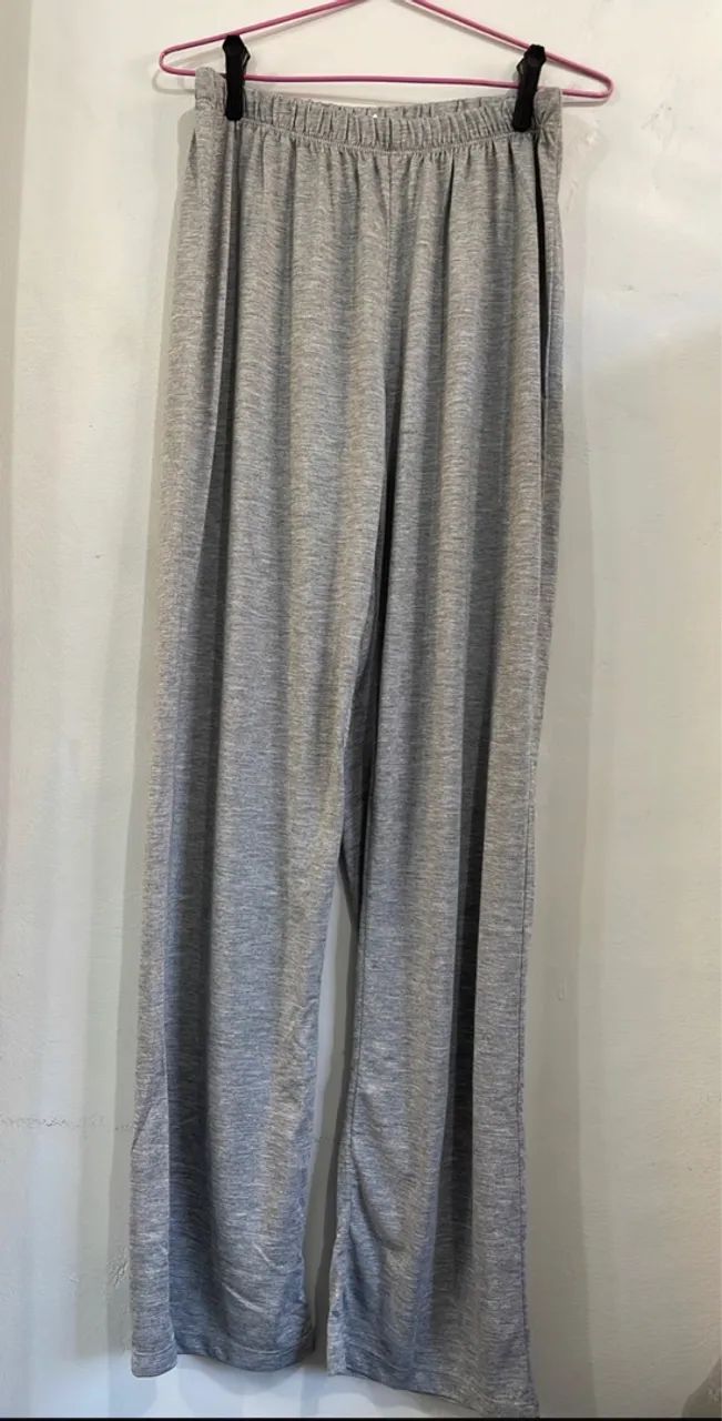 Pijama longo feminino de botão cinza - Foto 3
